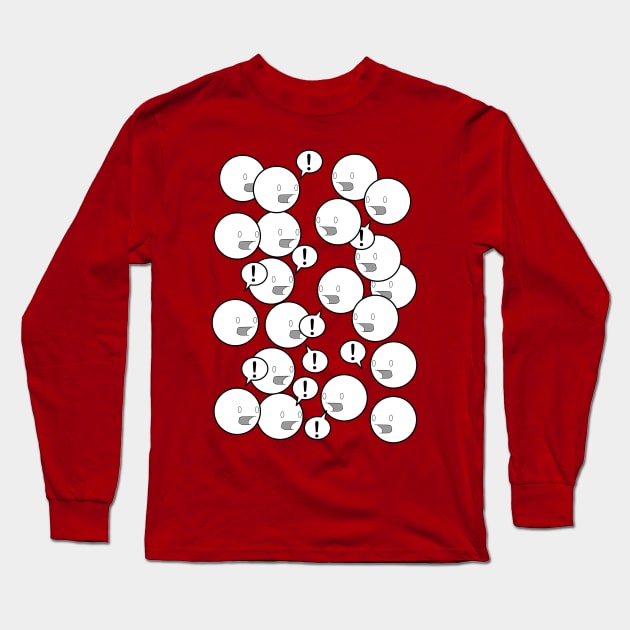 Yelling Faces Long Sleeve T-Shirt by joshuaebox